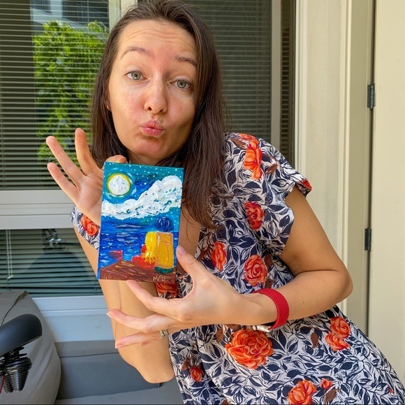 Loving Couple Painting Romantic Original Art Impas - Picture 8 of 11